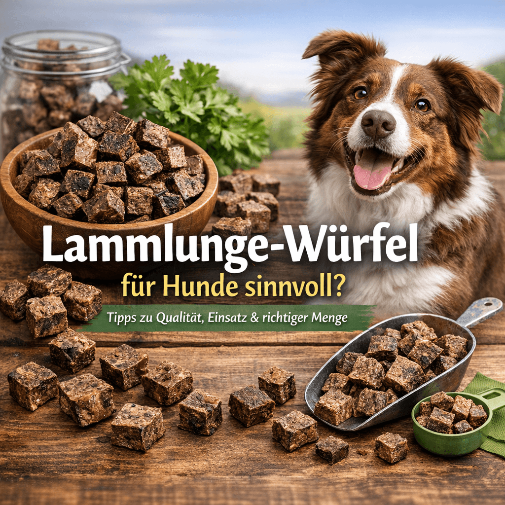 Lammlunge-Würfel für Hunde sinnvoll?